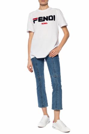 T-shirt with logo, zdjęcie 2 T-shirt with logo od Fendi